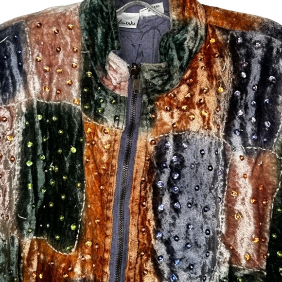 Vintage Styleworks Quilted Velour Jacket - Picture 2 of 6